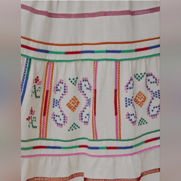 NWT FARM RIO Off-white Embroidered Maxi Dress Small $375 - Picture 11 of 12